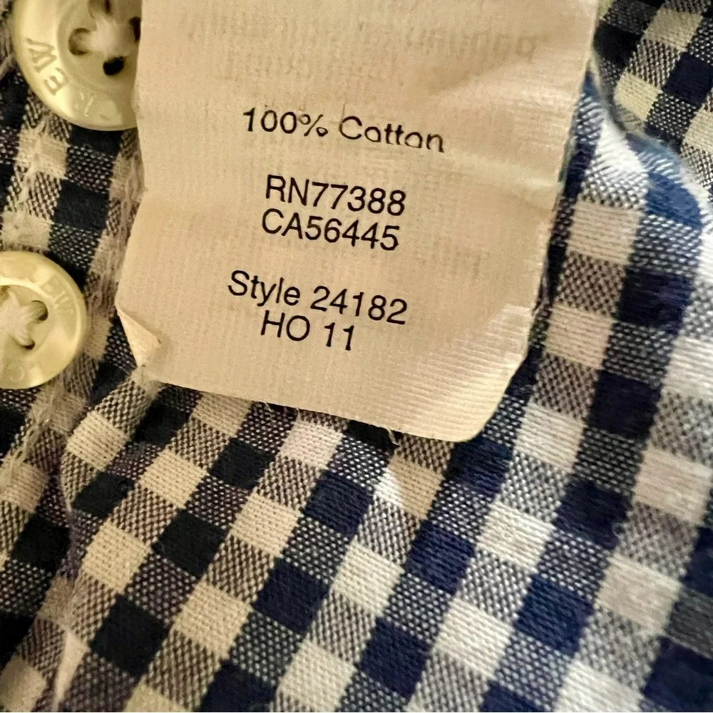 J. Crew Tailored Fit Washed Casual Long‎ Sleeve Button Down Shirt Men’s Size Med